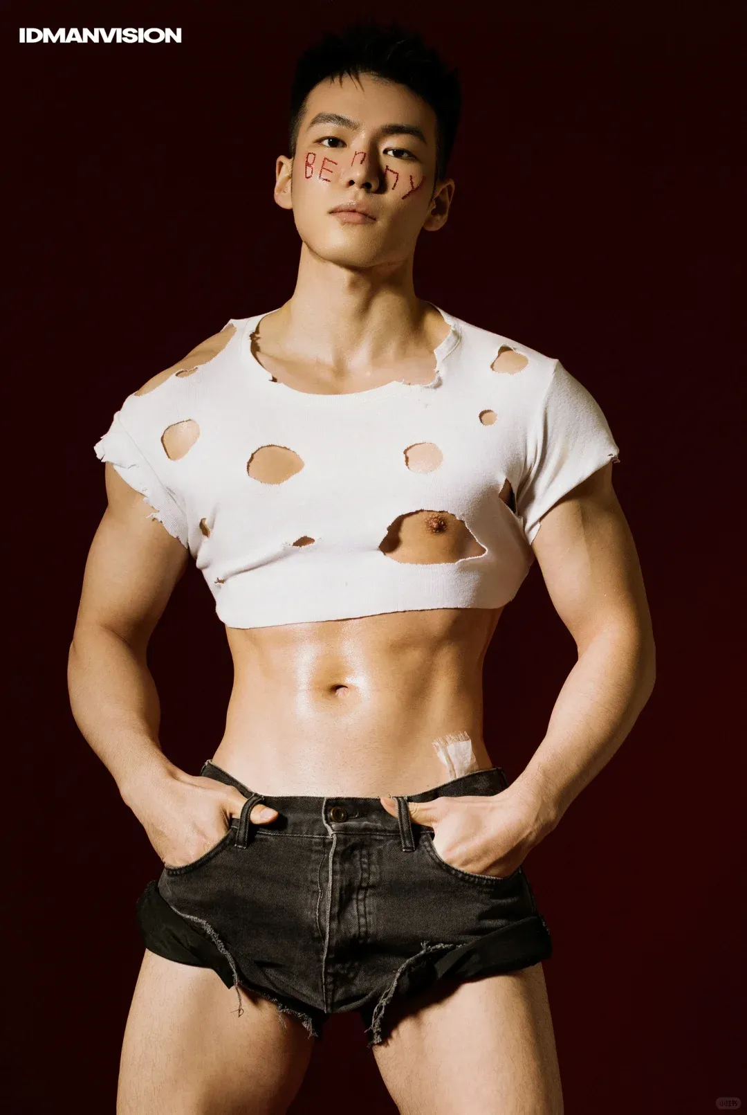 脂包肌型男，写真模特帅哥