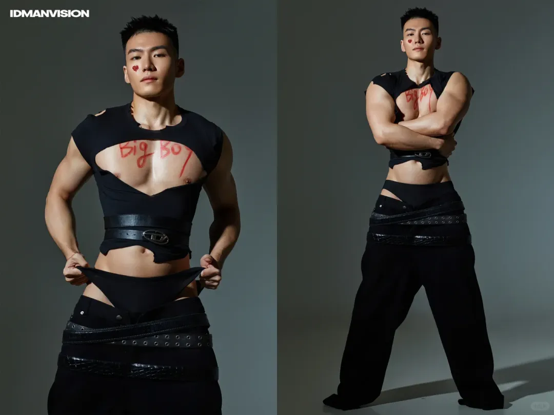 脂包肌型男，写真模特帅哥